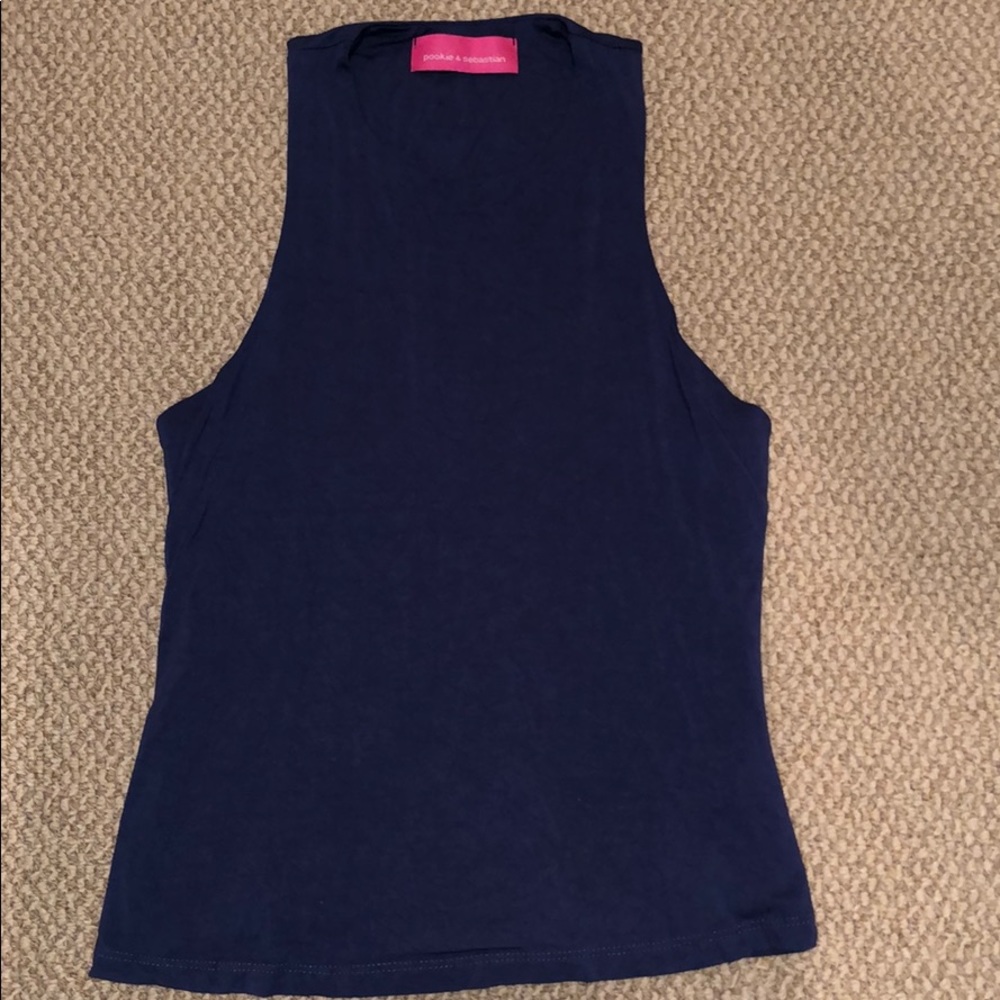navy muscle tank